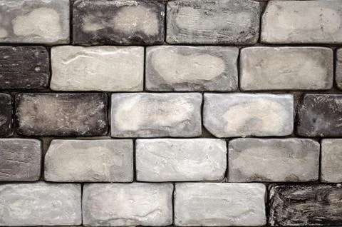Gray brick wall Stock Photos