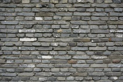 Gray brick wall Stock Photos