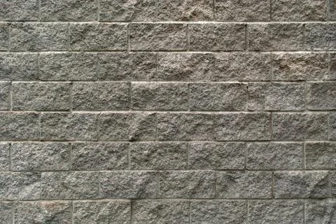 Gray brick wall. Stock Photos