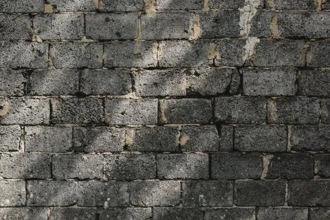 Gray brick wall Stock Photos