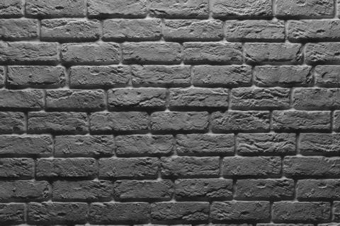 Gray brick wall Stock Photos
