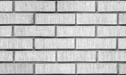 Gray brick wall, seamless background texture Stock Photos