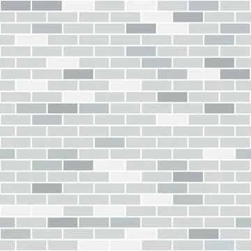 Gray brick wall seamless pattern. Vector block stone for texture banner or .. Stock Illustration