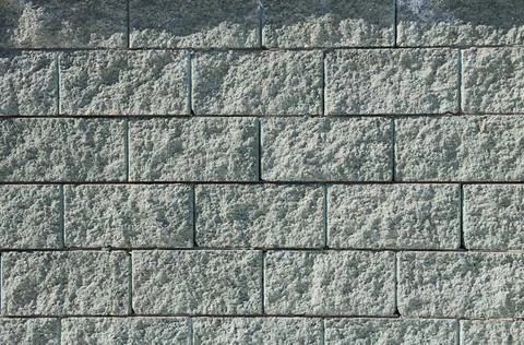 Gray brick wall texture parallel and perpendicular joints Stock-Fotos