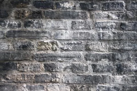 Gray brick wall texture Stock Photos