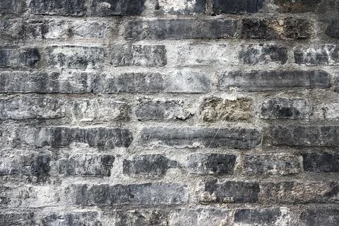Gray brick wall texture Stock Photos