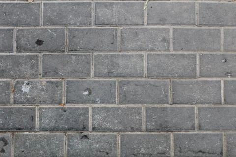 Gray brick wall texture Stock Photos