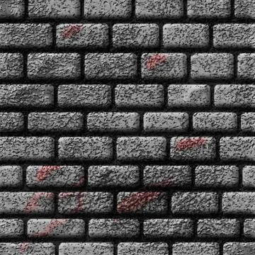 Gray Bricks Illustrazione stock