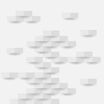 Gray bricks with a shadow on a gray wall. Abstract wall made of bricks Stock Illustration