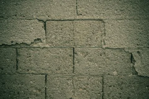 Gray bricks, stucco. Stock Photos