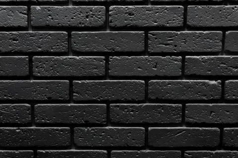 Gray brickwork texture on the wall Stock Photos