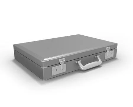 Gray briefcase Stock Illustration
