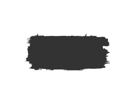 Gray Brush Stroke Rectangle: Abstract Background for Design, Art, Branding .. Stock-Illustration