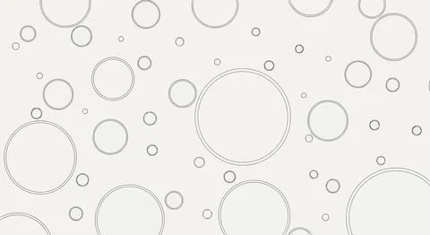 Gray bubbles and circles on white background 스톡 일러스트