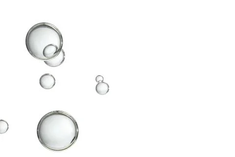 Gray bubbles Stock Photos