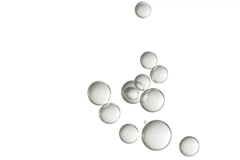 Gray bubbles Stock Photos