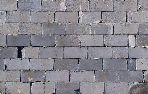 Gray building blocks of gas silicate bricks Stock Photos