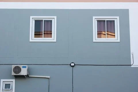 Gray building Stock Photos