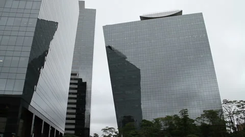 Gray Buildings Stock Footage 33702628