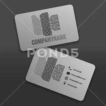 Gray Business Cards Mock-Up PSD Template