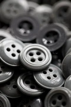 Gray buttons Stock Photos