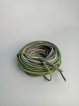 Gray cable Foto stock