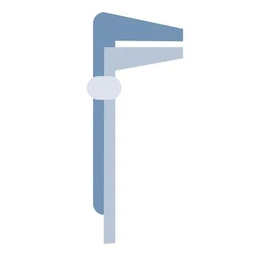 Gray caliper Stock Illustration