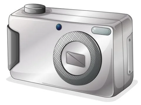 A gray camera Stock Illustration