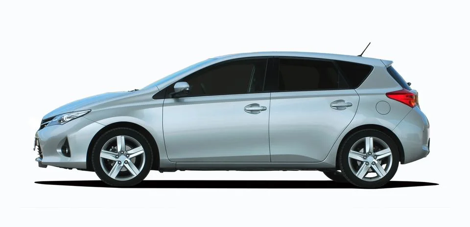 Gray car side view Foto stock