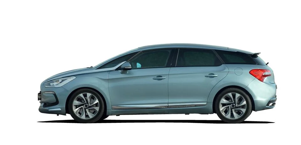 Gray car side view Foto stock