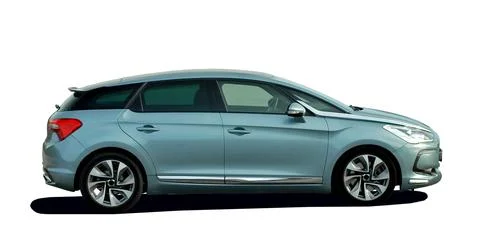Gray car side view Фото