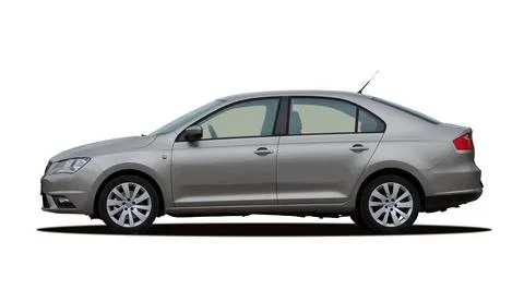 Gray car side view Stock-Fotos