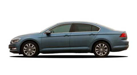 Gray car side view Stock Photos