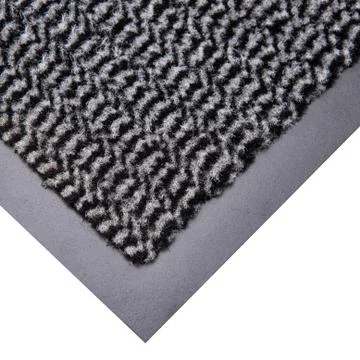 Gray carpet on a white background Stock Photos