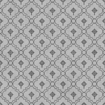 Gray Celtic Cross Symbol Tile Pattern Repeat Background 스톡 일러스트