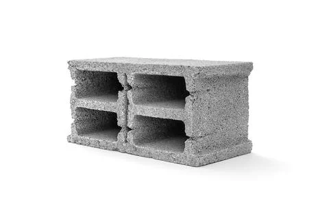 Gray cement cinder block Stock Photos