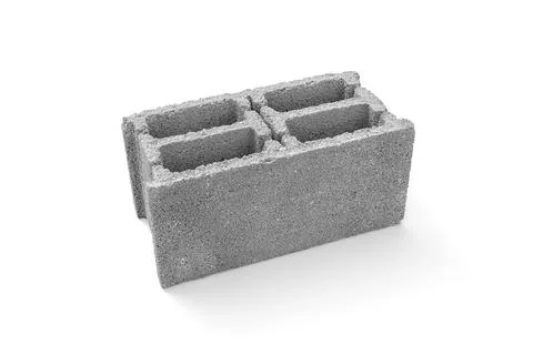 Gray cement cinder block Stock Photos