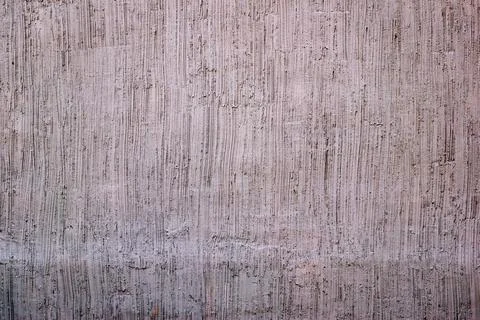 Gray cement, vertically grooved surface, cement texture Fotos Stock
