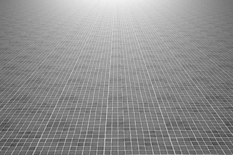 Gray ceramic glazed tiles floor. Stock Illustration