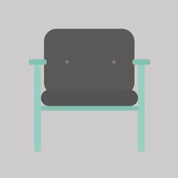 Gray Chair Illustrazione stock
