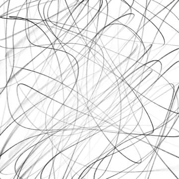 Gray Chaotic Hand Drawn Scribble Abstract Background Stock Illustration