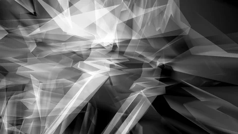 Gray chaotic polygon shapes, new tech backgrounds Stock Footage 81248635