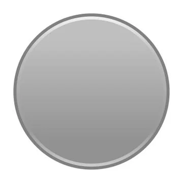Gray circle button empty web internet icon Stock Illustration