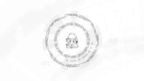 A gray circle technology on white background, Abstract background concept for Stock Photos