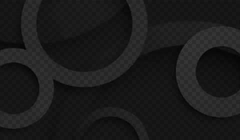 Gray circles on dark textured background with halftone effect  abstract geo.. Illustrazione stock