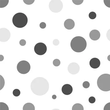 Gray circles seamless background Stock Illustration