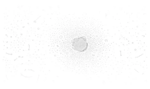 Gray Circular Disk in Faint Particle Field Vector Background Stock Illustration