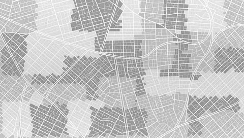 Gray city area, background map, streets. City top view. View from above Stock Illustration