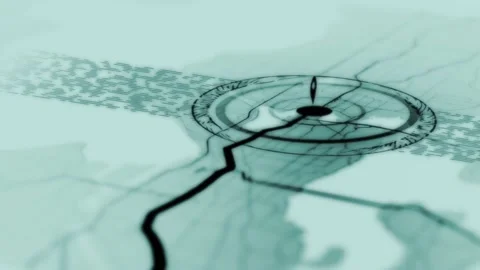 Gray city map with streets and roads in 4k video. Stock Footage 156078399
