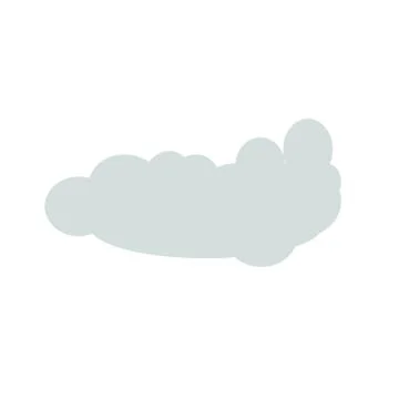 Gray cloud Stock Illustration